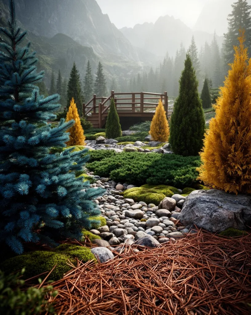 conifer garden