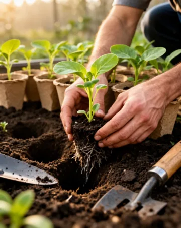 transplant seedlings